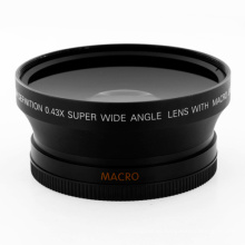 Lente macro gran angular de 62 mm 0.43X UV82 para lente de cámara Nikon Canon EOS